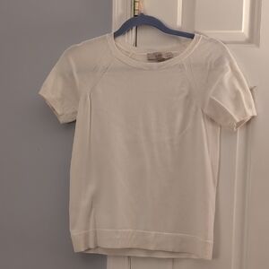 LOFT Kids Cream Short Sleeve Tee